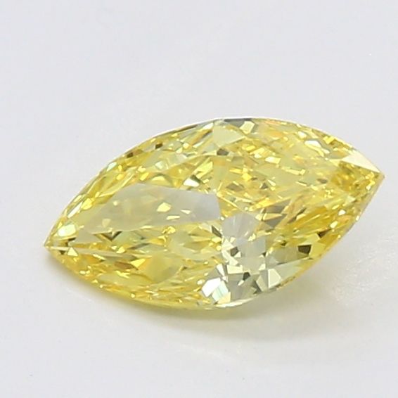 0.38 CT Fancy Vivid Yellow MARQUISE