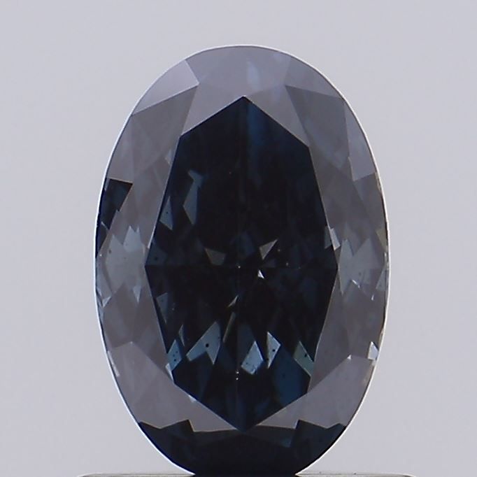 0.65 CT Fancy Deep Blue OVAL