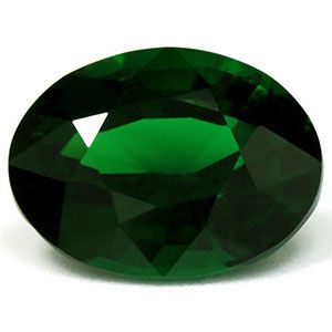 Granat 6,03 ct, zielony, szlif owalny