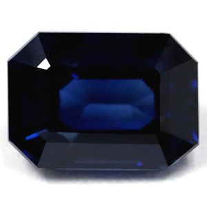 Szafir 1,55 ct, niebieski, szlif szmaragdowy