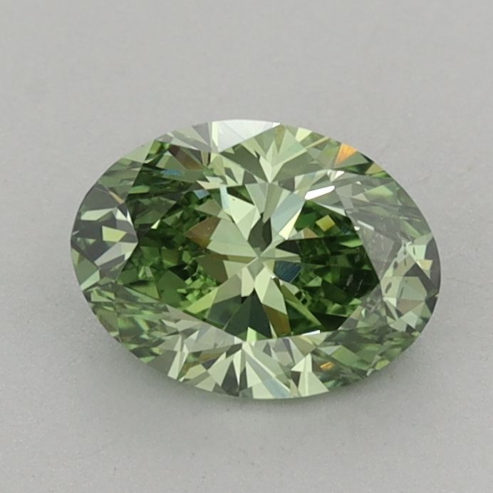 0.91 CT Fancy Vivid Green OVAL