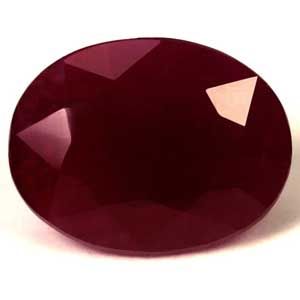 Rubin 3,85 ct, czerwony, szlif owalny