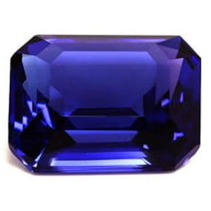Tanzanit 10,62 ct, niebieski, szlif szmaragdowy