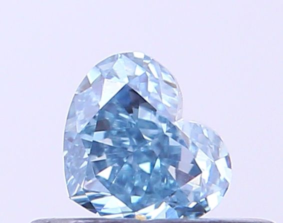 0.29 CT Fancy Intense Blue HEART