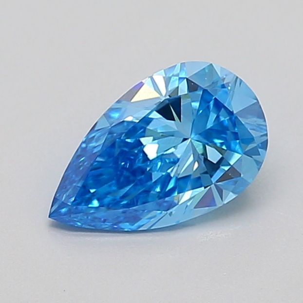 0.78 CT Fancy Intense Blue PEAR