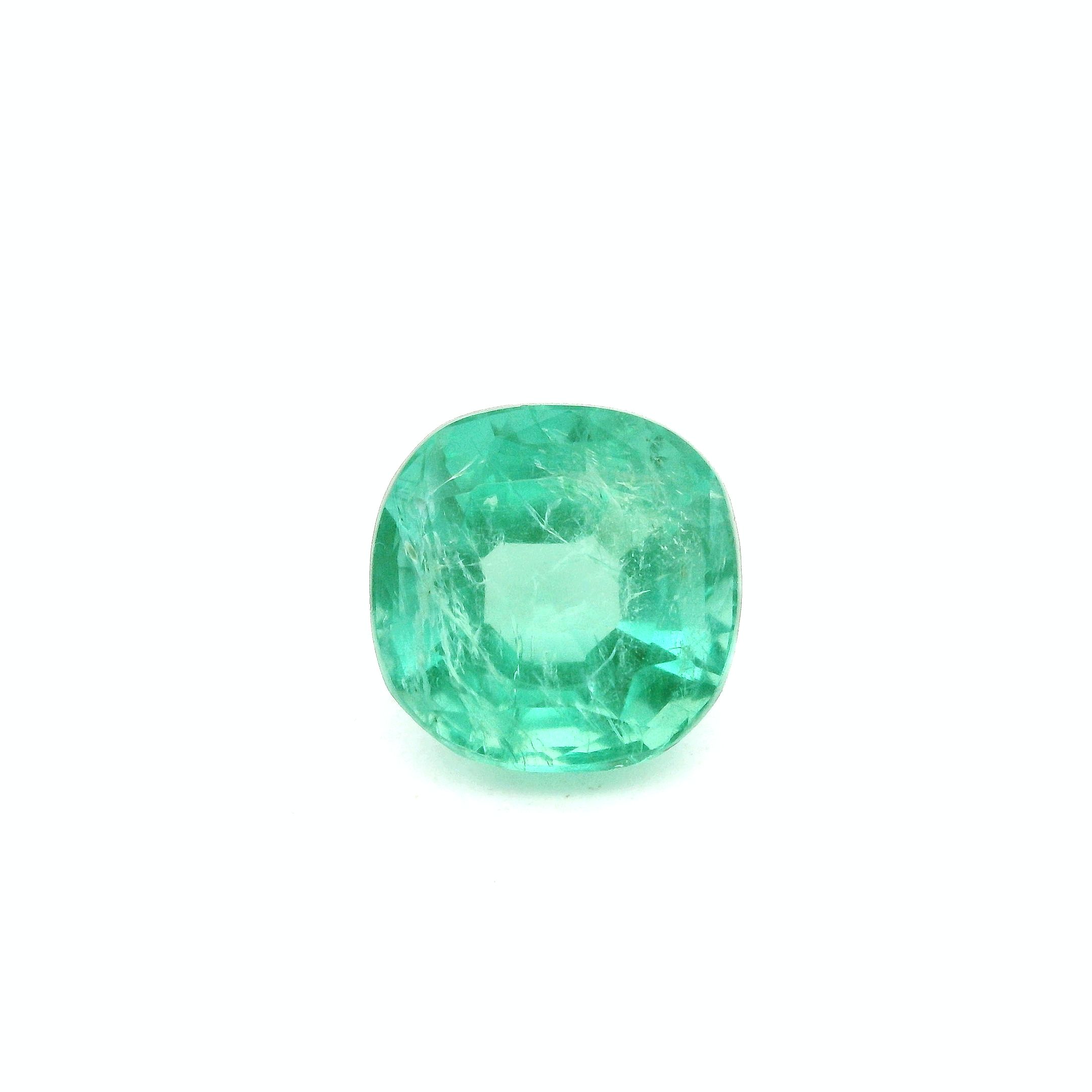3.25 ct Cushion Emerald