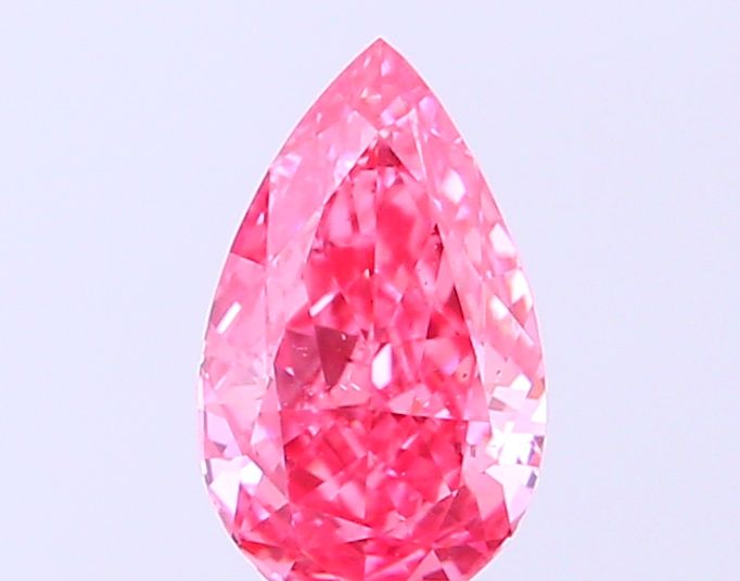 0.37 CT Fancy Vivid Pink PEAR