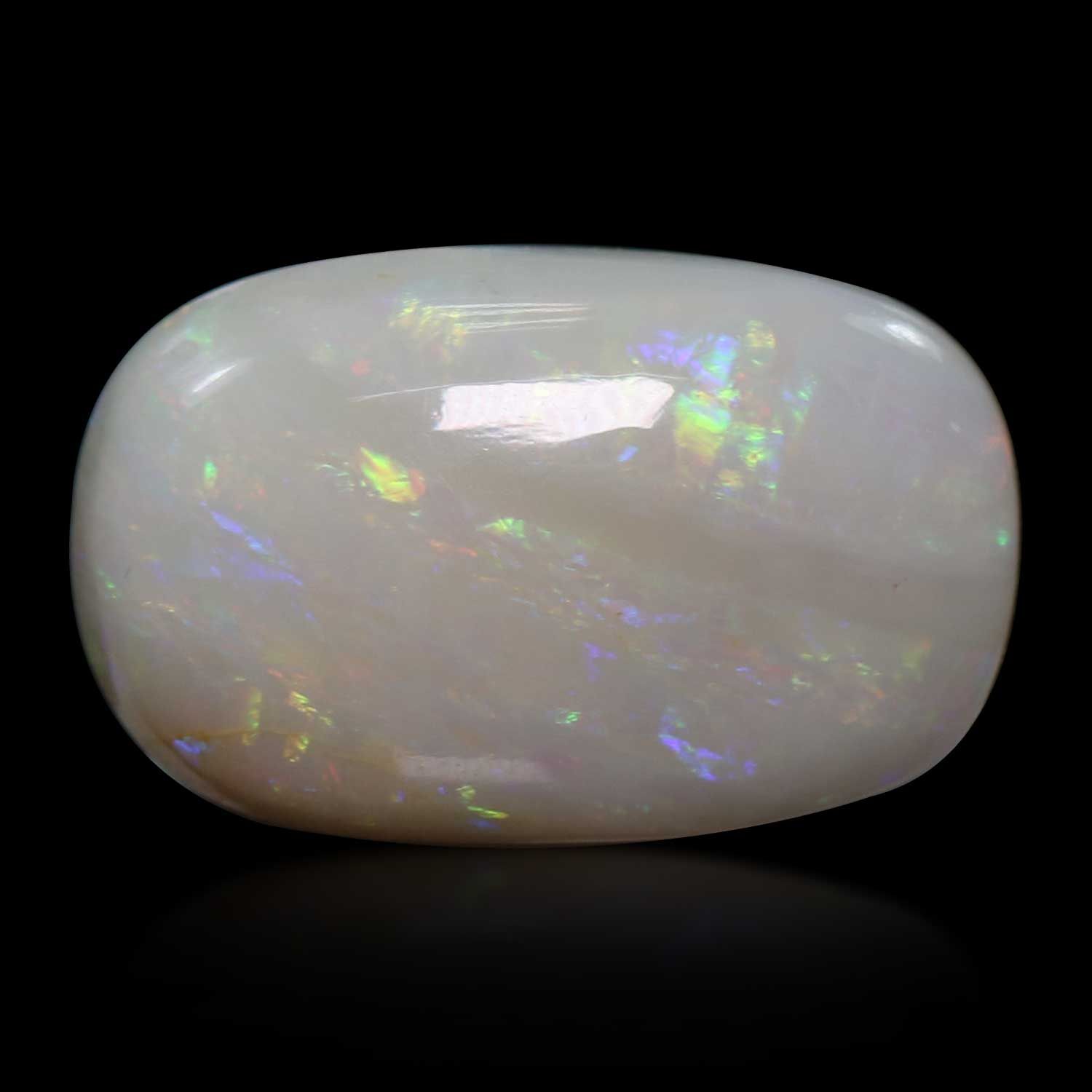 OPAL CABOCHON 10.35ct WHITE MI AUSTRALIA NONE