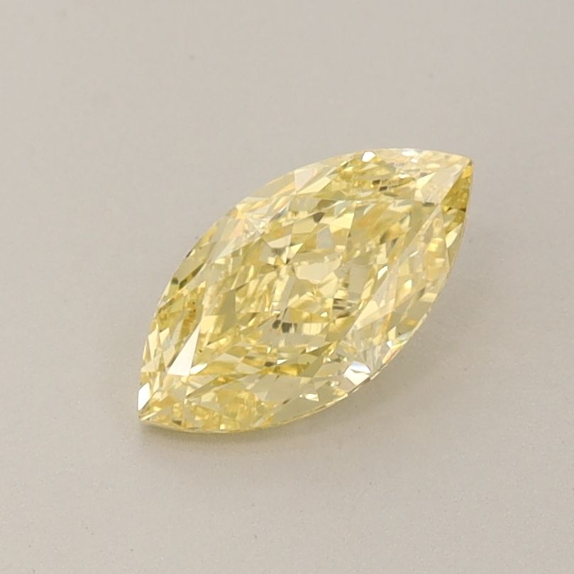 0.74 CT Fancy Vivid Yellow MARQUISE