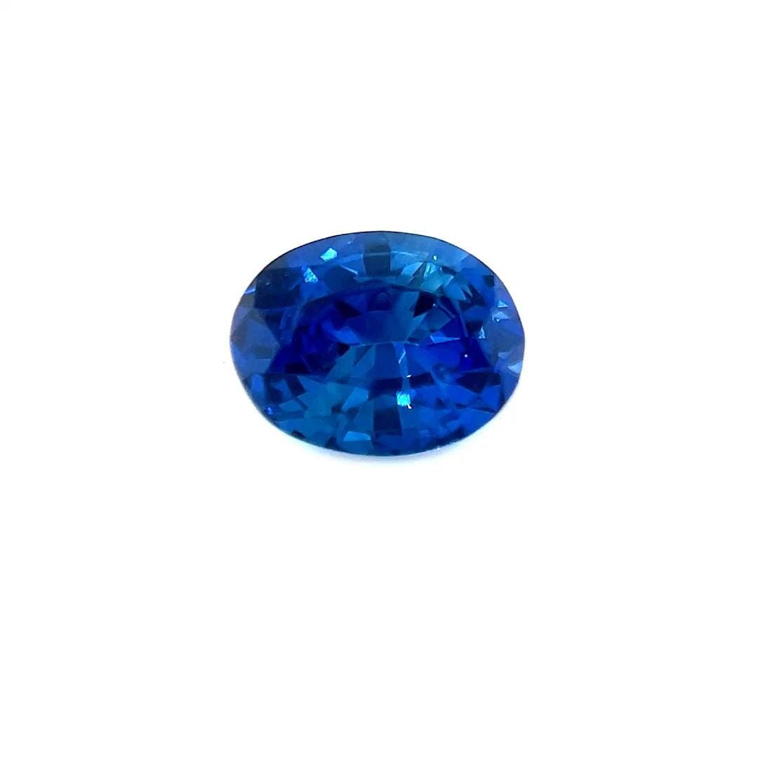 Szafir 1,15 ct, niebieski, szlif owalny