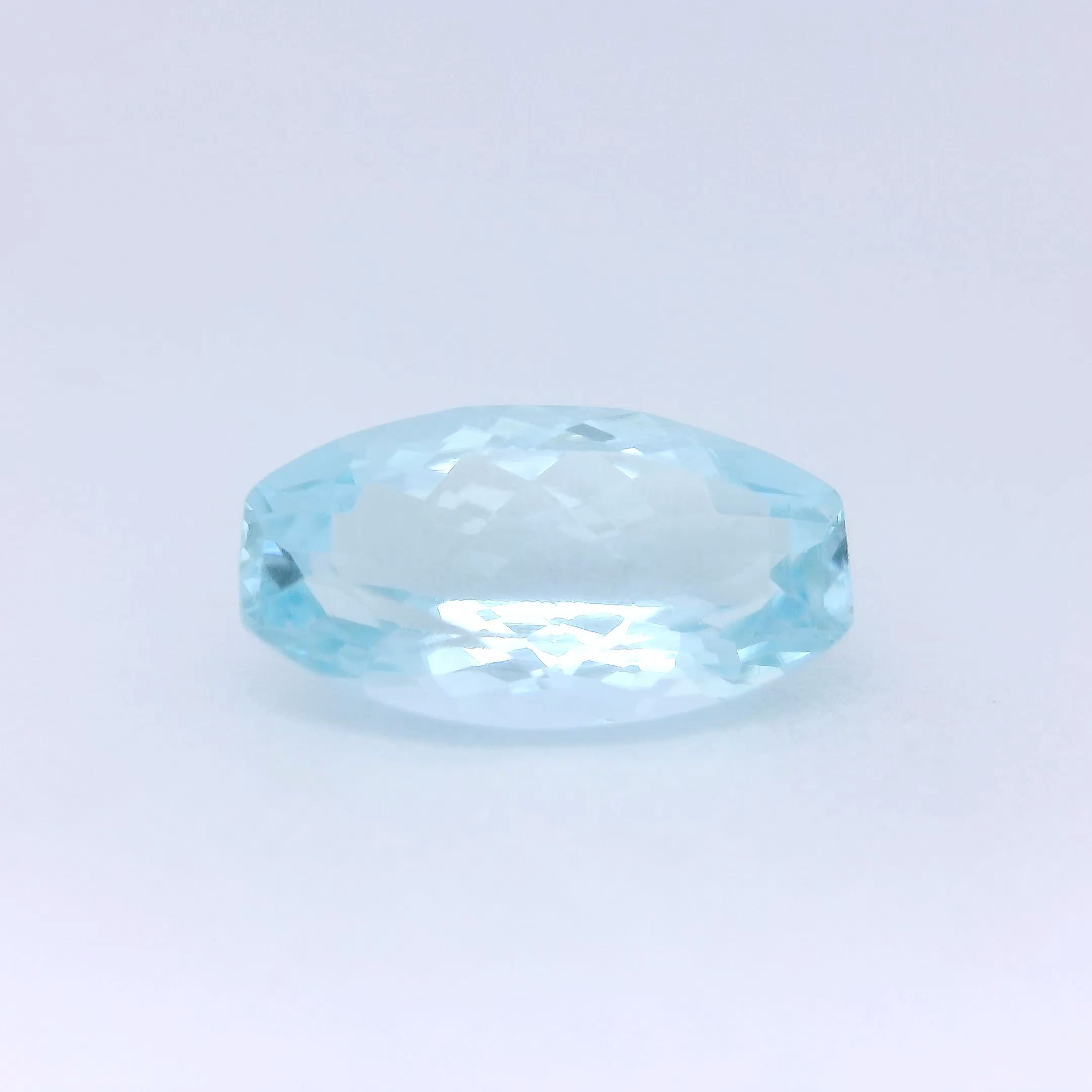 AQUAMARINE FACETED 2.14ct BLUE Intense Blue EC INDIA NONE