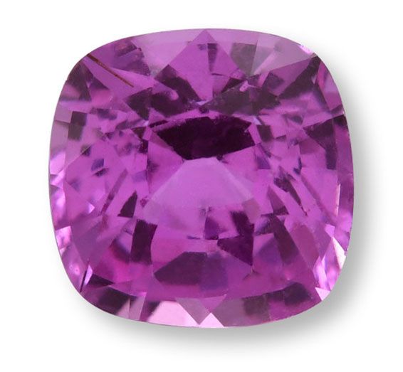 Szafir 1,08 ct, różowy, szlif cushion