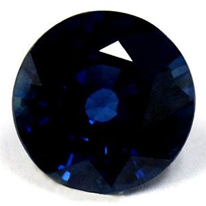 Szafir 1,39 ct, niebieski, szlif okrągły