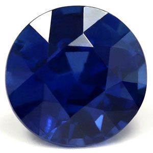 Szafir 1,23 ct, niebieski, szlif okrągły