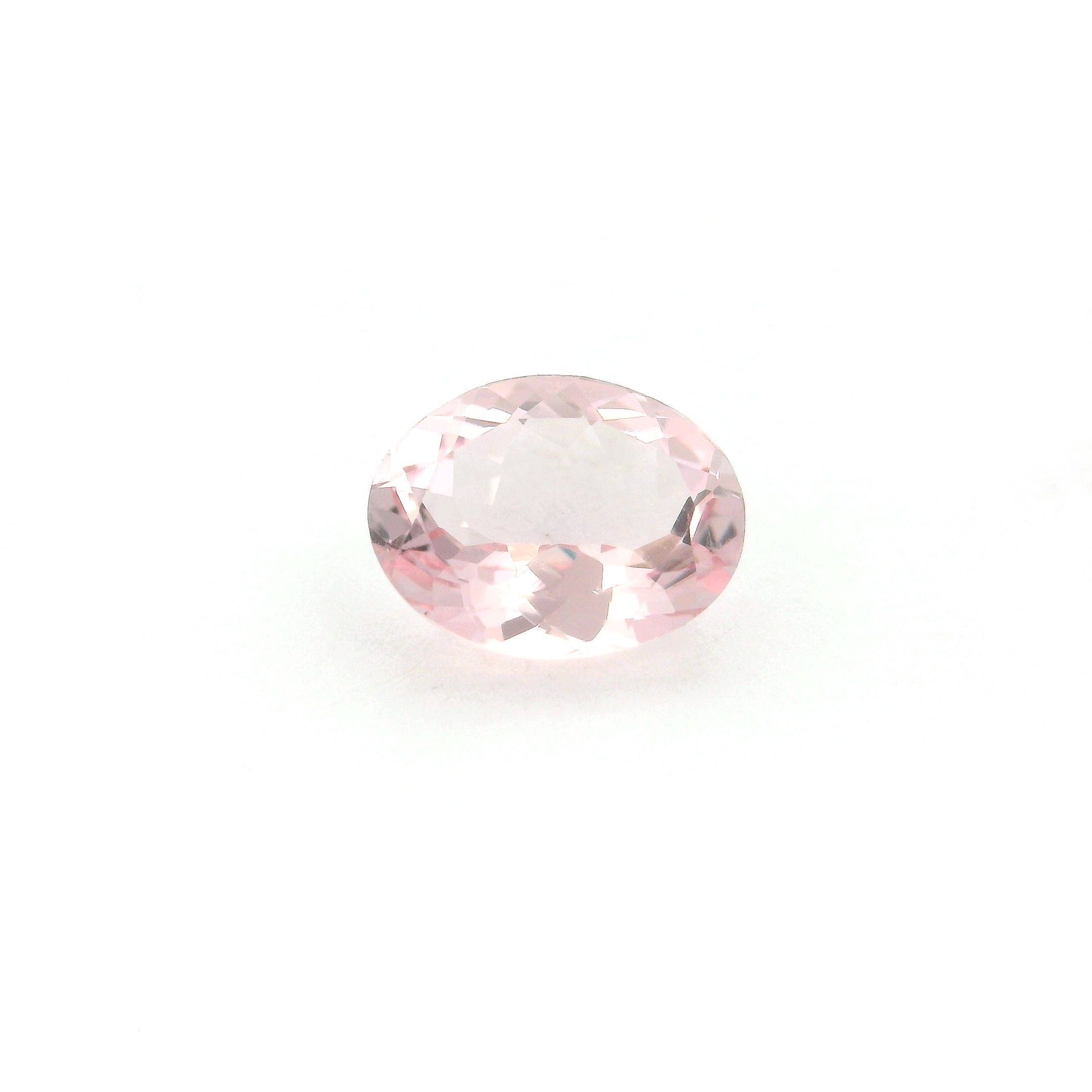 Morganit 1,51 ct, różowy, szlif owalny