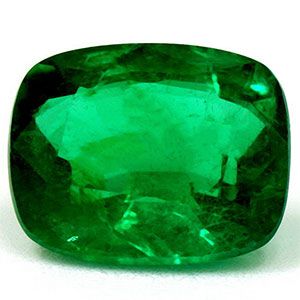 Szmaragd 1,76 ct, zielony, szlif cushion