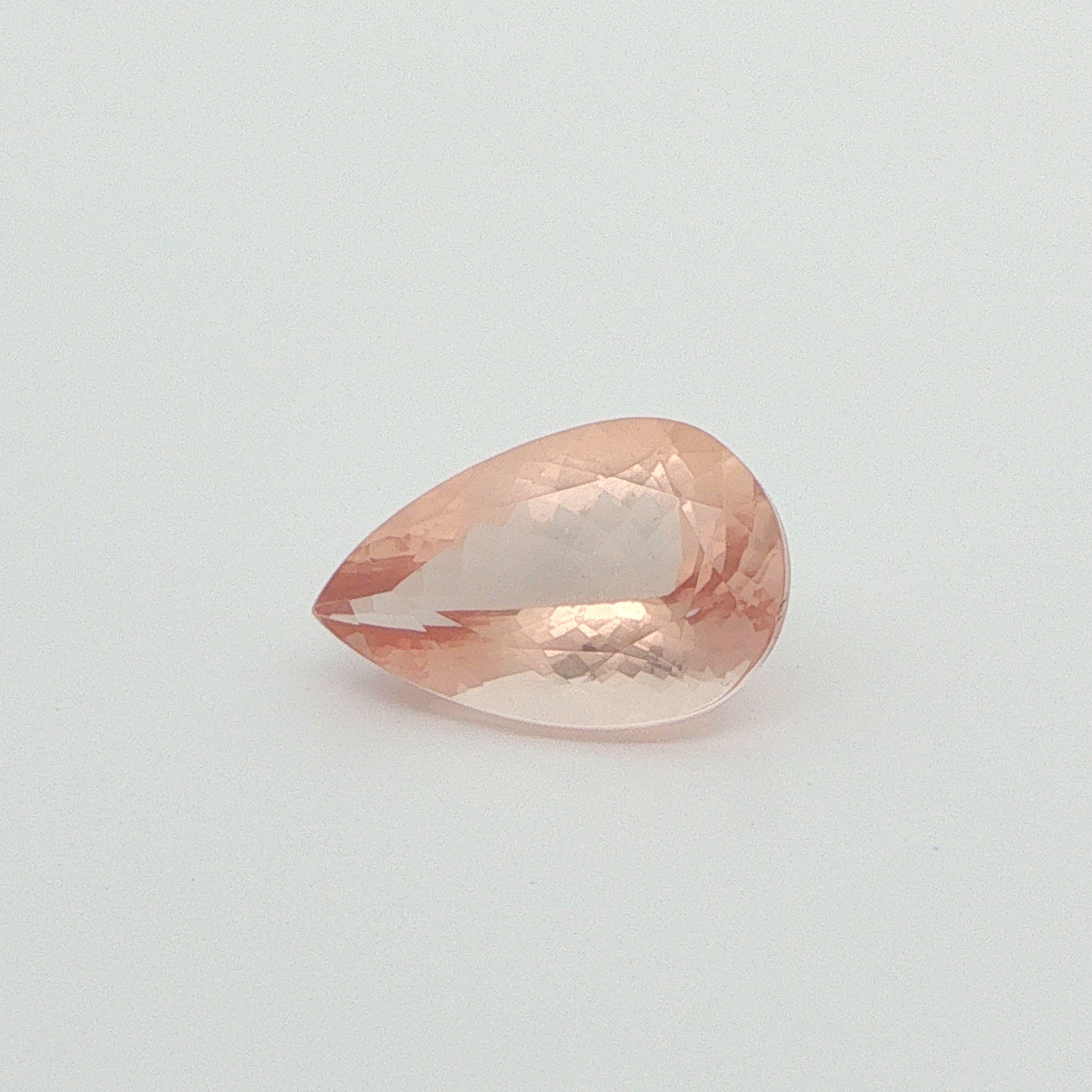 5.76 ct Pear Morganite