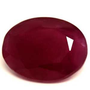 Rubin 1,57 ct, czerwony, szlif owalny