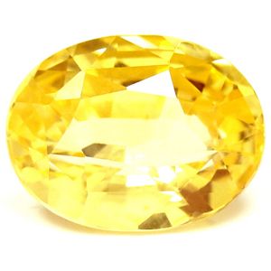 SAPPHIRE FACETED 4.34ct YELLOW Vivid Yellow EC SRILANKA NONE