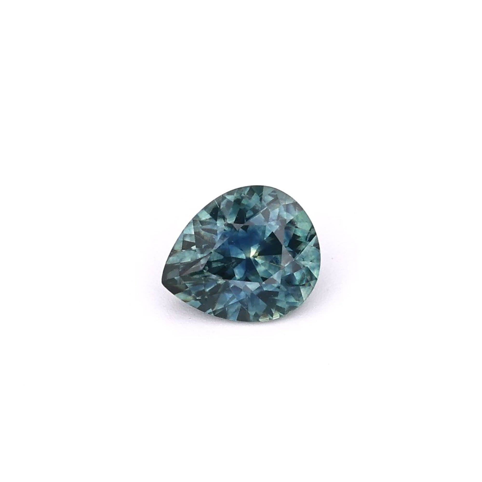 SAPPHIRE FACETED 0.86ct GREEN Blue Green EC UNITEDSTATES HEATED