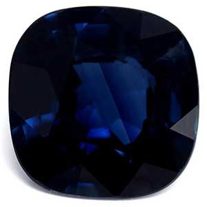 Szafir 2,78 ct, niebieski, szlif cushion