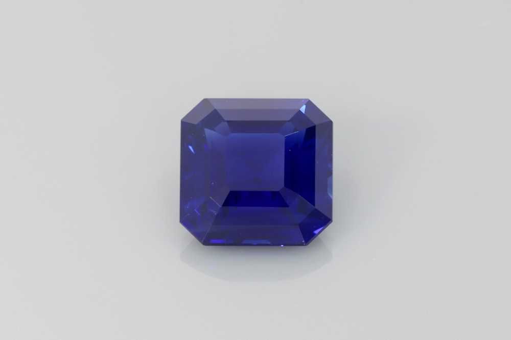 Szafir 1,56 ct, niebieski, szlif asscher