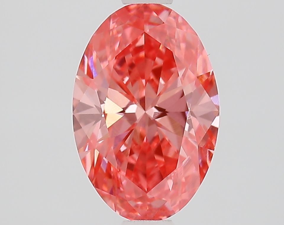 1.24 CT Fancy Vivid Pink OVAL