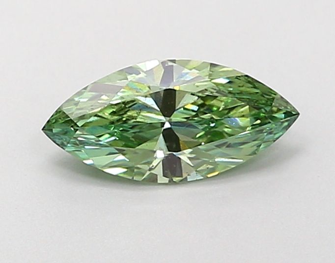 0.66 CT Fancy Vivid Green MARQUISE