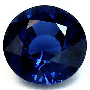 Szafir 1,15 ct, niebieski, szlif okrągły