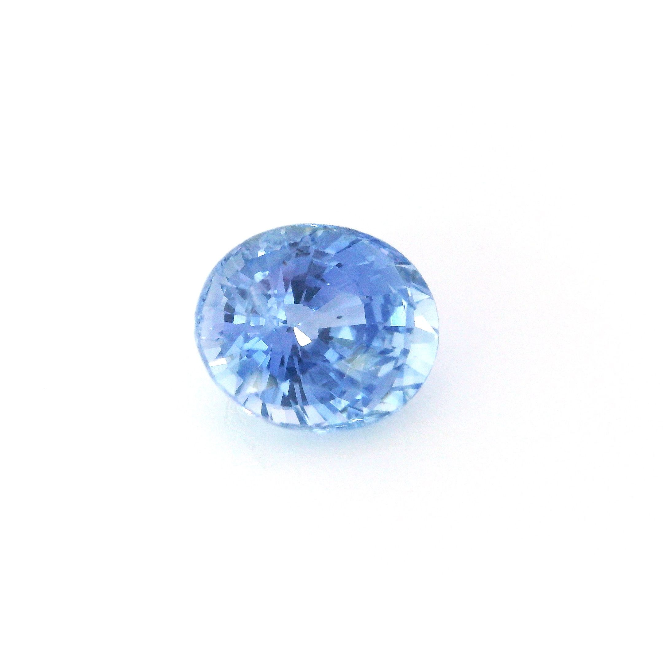 Szafir 3,57 ct, niebieski, szlif owalny