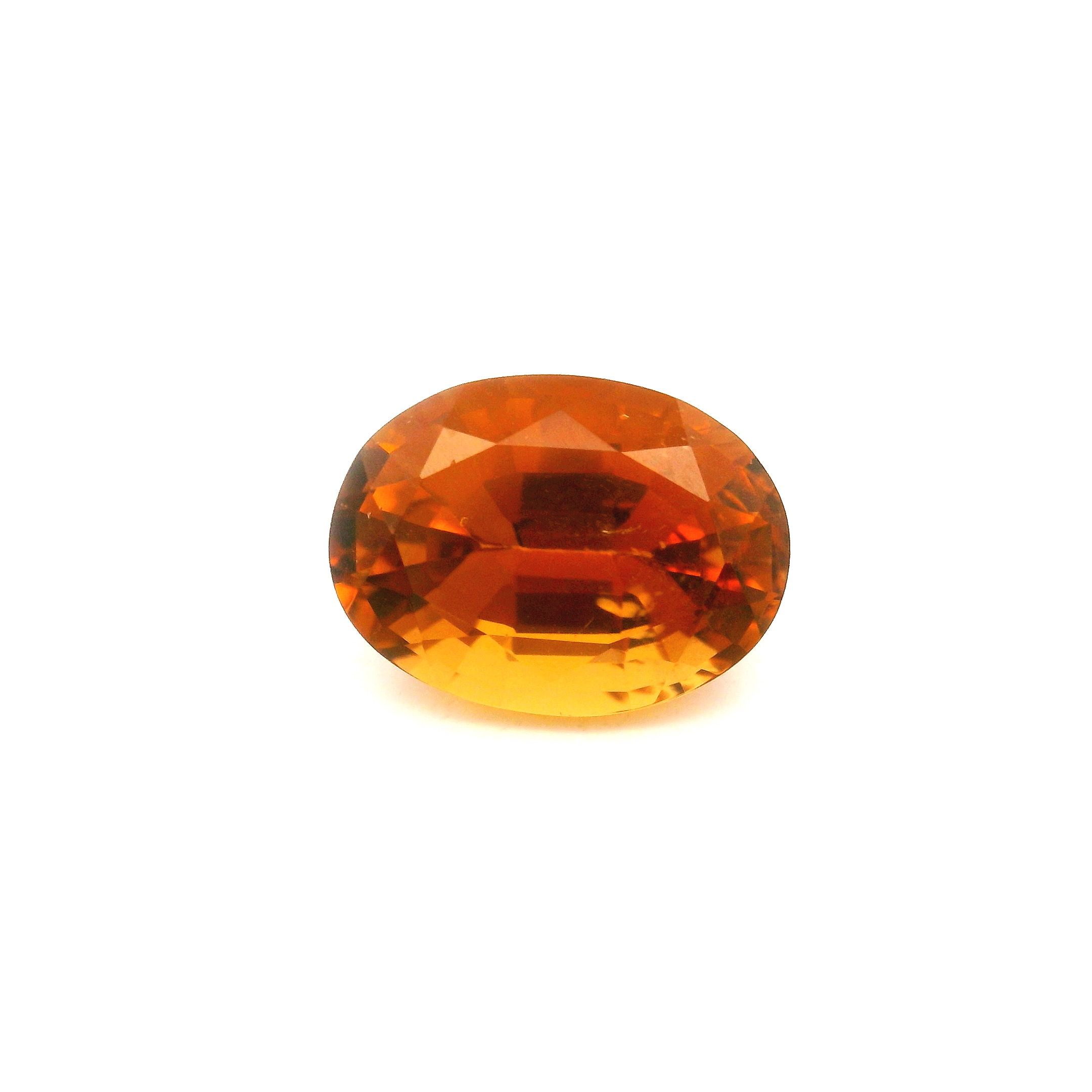 Turmalin 2,86 ct, pomarańczowy, szlif owalny