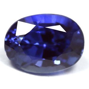 Szafir 1,09 ct, niebieski, szlif owalny