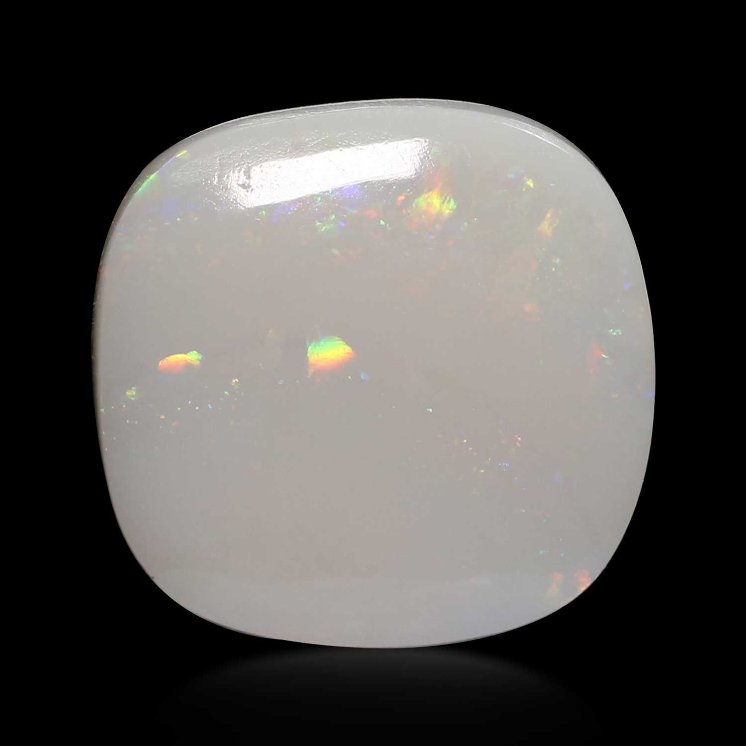 OPAL CABOCHON 5.38ct WHITE MI AUSTRALIA NONE