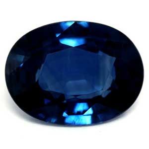 Szafir 1,14 ct, niebieski, szlif owalny