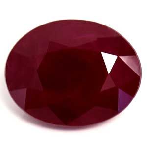 RUBY FACETED 4.55ct RED Pigeon Blood Red SI REST_OF_AFRICA HEATED