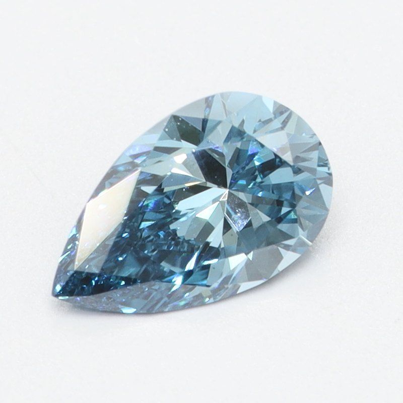 0.37 CT Fancy Vivid Blue PEAR
