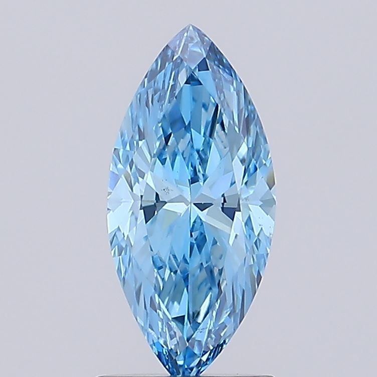 1.32 CT Fancy Vivid Blue MARQUISE