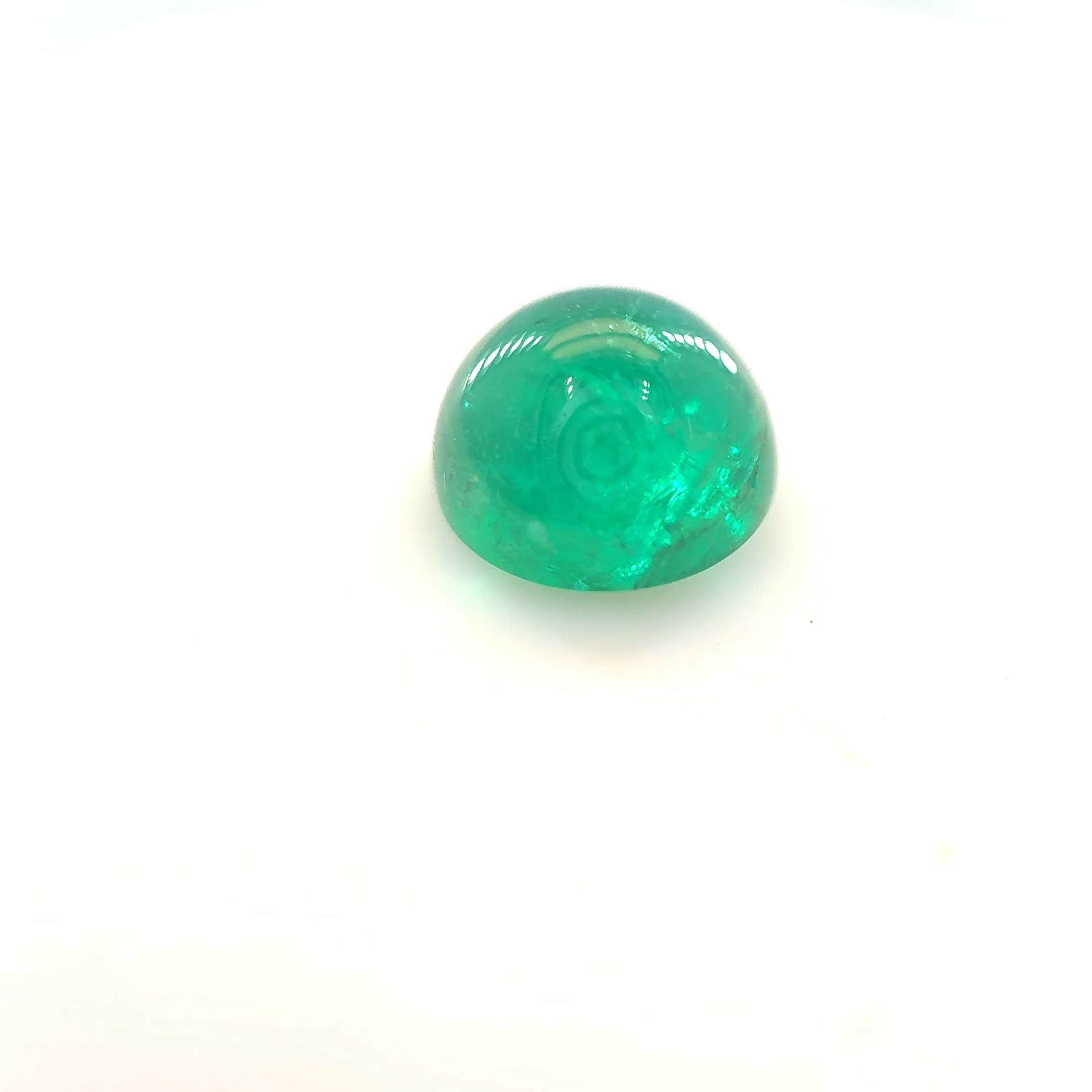 Szmaragd 1,76 ct, zielony, kaboszon
