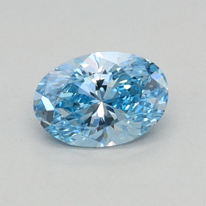 0.32 CT Fancy Vivid Blue OVAL