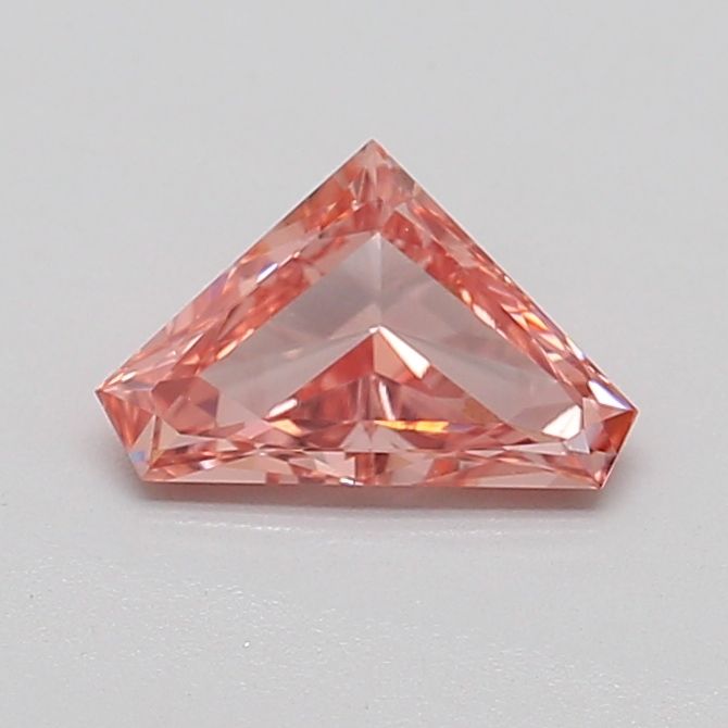 0.56 CT Fancy Intense Brownish Pink TRAPEZOID