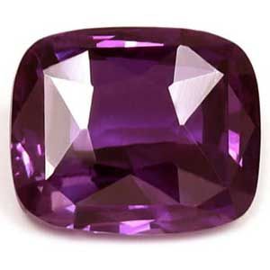 Szafir 1,72 ct, purpurowy, szlif cushion