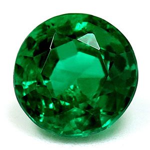 Szmaragd 1,29 ct, zielony, szlif okrągły