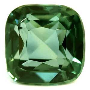 Szafir 1,35 ct, morski, szlif cushion