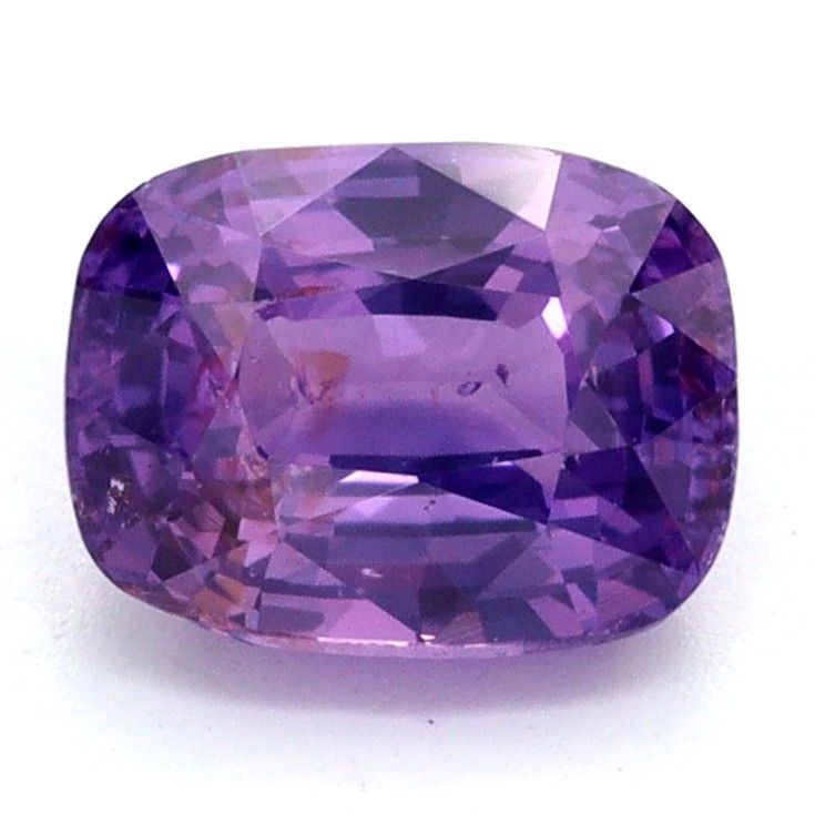 Szafir 1,02 ct, purpurowy, szlif cushion