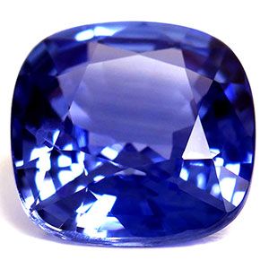 Szafir 1,28 ct, niebieski, szlif cushion
