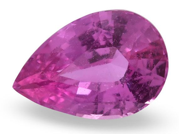 Szafir 1,15 ct, różowy, szlif gruszka