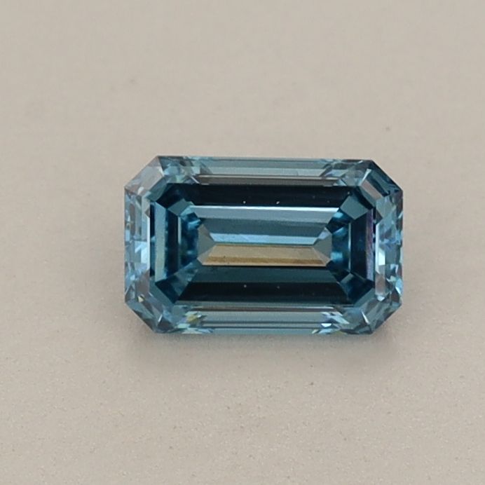 0.43 CT Fancy Vivid Blue EMERALD