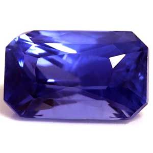 Szafir 1,13 ct, niebieski, szlif szmaragdowy