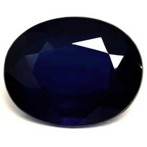 Szafir 1,18 ct, niebieski, szlif owalny