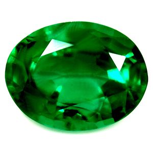 Szmaragd 1,67 ct, zielony, szlif owalny
